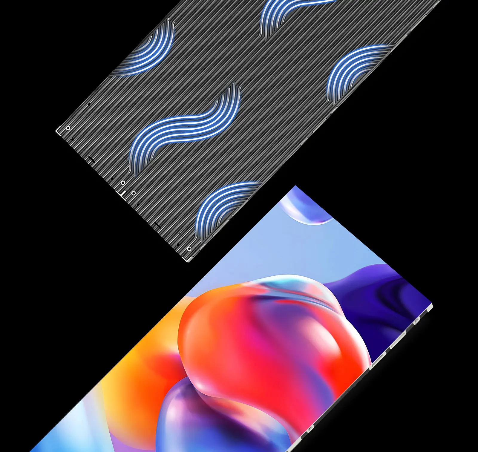 Pattern wave die-cast appearance design