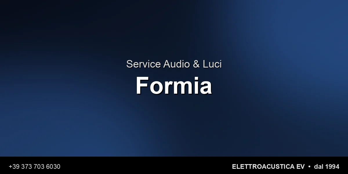 Service Audio Luci Formia - Elettroacustica EV