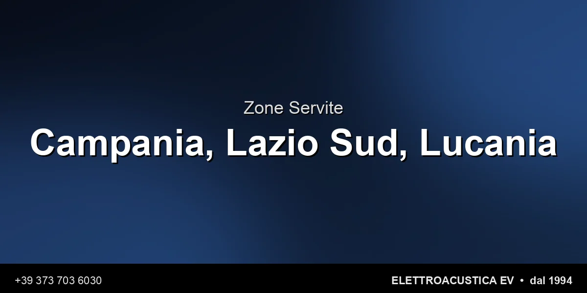 Zone Servite - Elettroacustica EV